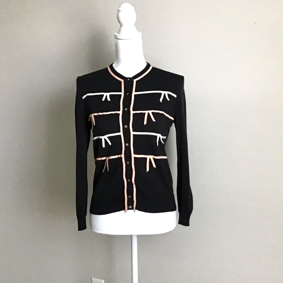 Rare Early 2000s Vintage Bow Cardigan ASO Rory Gilmore in Gilmore Girls - Picture 12 of 14